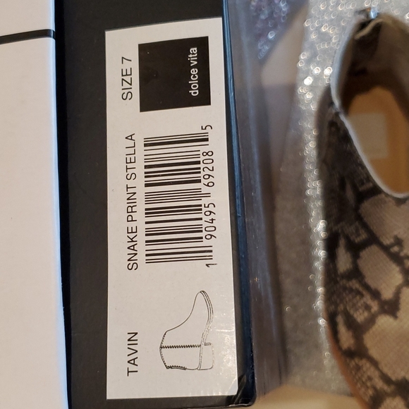 🎉HP🎉! Dolce Vita ⭐️NWT⭐️ Size 7 Snake Print Stella Booties! ❤❤❤ - Picture 15 of 16
